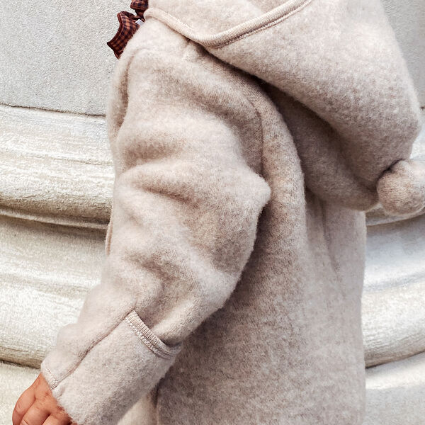 Teddy Onesie, oat, Lalaby