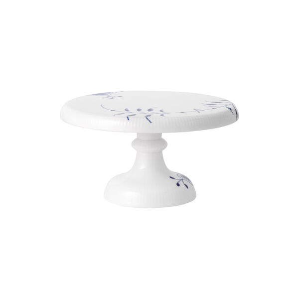 Blå Mega Riflet fad på fod 23 cm Blå Mega Riflet fad på fod 23 cm, Royal Copenhagen