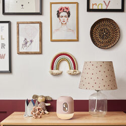 Glowie Bluetooth h&oslash;jttaler og lampe, dusty rose, Kreafunk