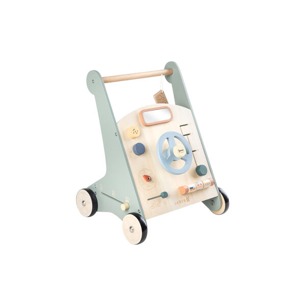 Bil gåvogn m/aktiviteter, Sebra