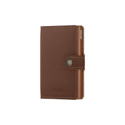 Miniwallet, saffiano caramel, Secrid