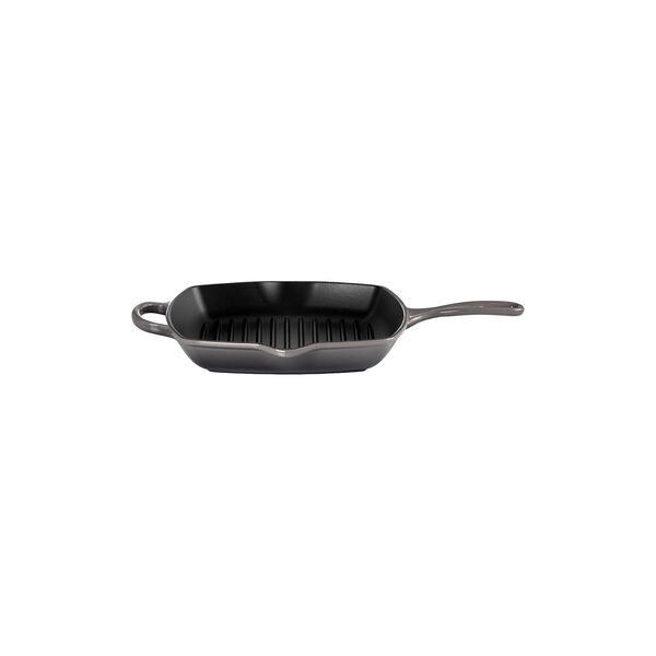 Signature st&oslash;bejern kvadratisk grillpande 26 cm, flint, Le Creuset