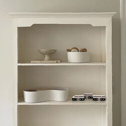 Wave opbevaringskurv, ivory, We Are Bitte