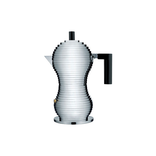 Pulcina espressokande, sort, Alessi