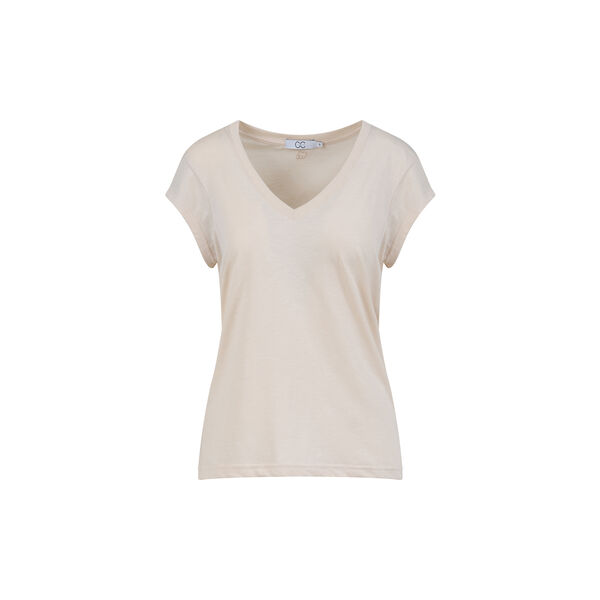 CC Heart Basic V-neck T-shirt, creme, Coster Copenhagen