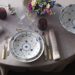 Musselmalet Halvblonde serveringssk&aring;l 25 cm, Royal Copenhagen