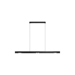 INLAY S1250 LINEAR DISC pendel, matt black/satin silver, LIGHT-POINT