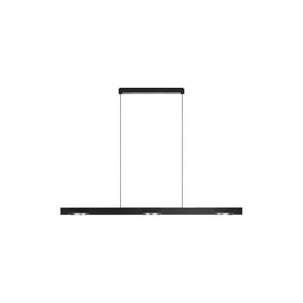 INLAY S1250 LINEAR DISC pendel, matt black/satin silver INLAY S1250 LINEAR DISC pendel, matt black/satin silver, LIGHT-POINT