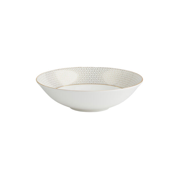Gio Gold Cereal Bowl 19,6 cm, Gold/white, Wedgwood