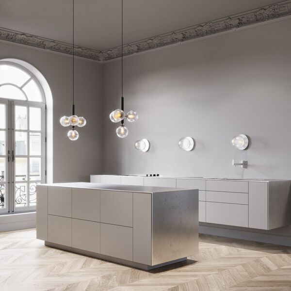 Miira 4 Pendant, rock grey/optic clear Miira 4 Pendant, rock grey/optic clear, Nuura