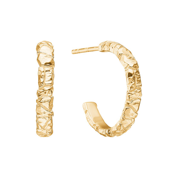 Bigger Element &oslash;reringe, forgyldt s&oslash;lv, Studio Z