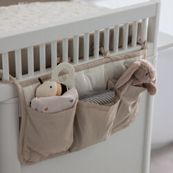 Opbevaringsoph&aelig;ng m/ 3 lommer, morning beige, Sebra