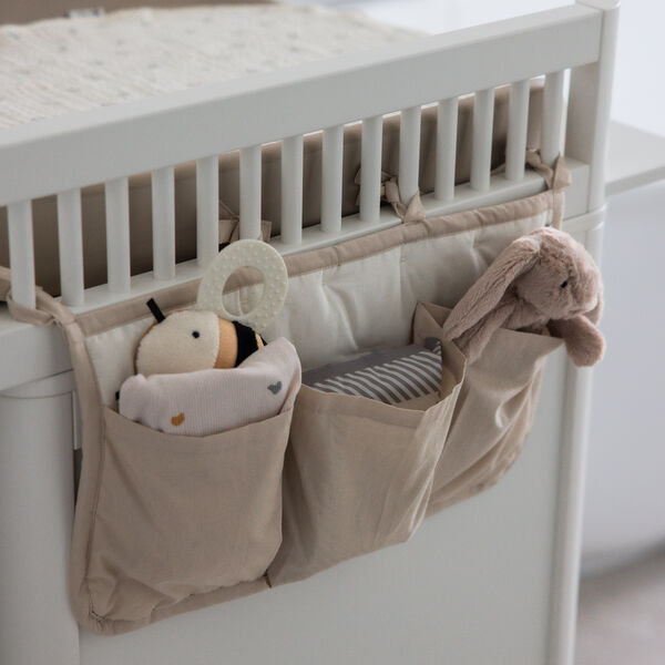 Opbevaringsoph&aelig;ng m/ 3 lommer, morning beige, Sebra