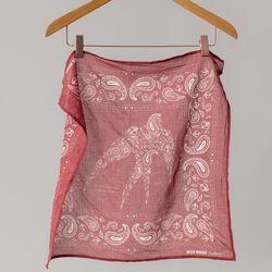 MMGMartin Paisley Neckerchief, burnt russet, MOS MOSH Gallery