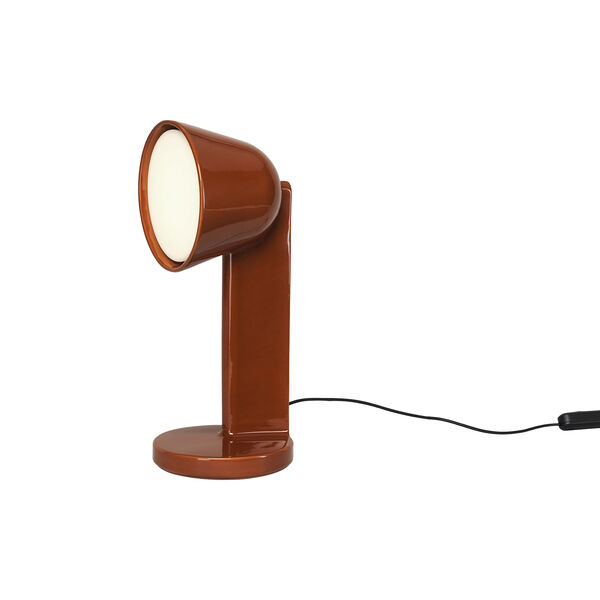 C&eacute;ramique Side bordlampe, rust red, Flos