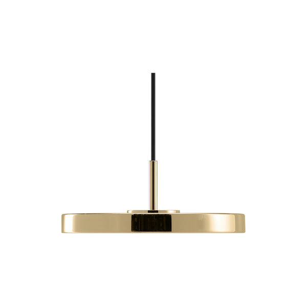 Asteria Micro Monochrome Pendant, polished brass, UMAGE