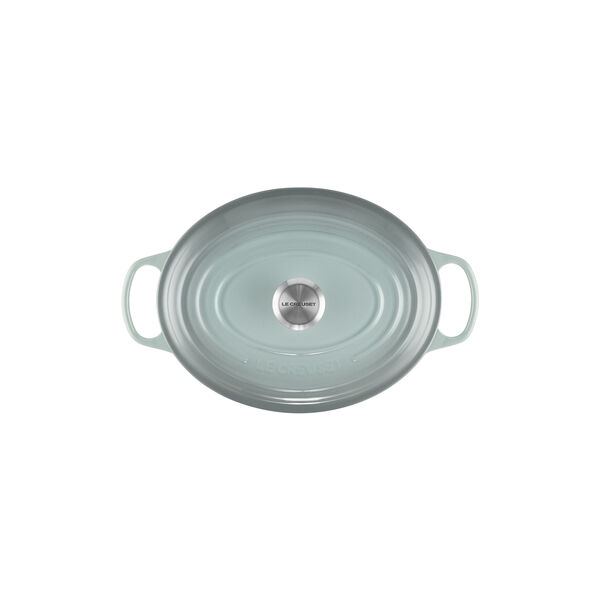 Signature st&oslash;bejern oval gryde &Oslash; 31 cm, sea salt, Le Creuset