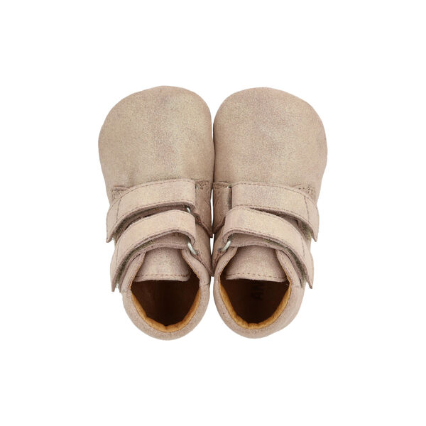 Prewalker lædersko, rose glitter suede, ANGULUS