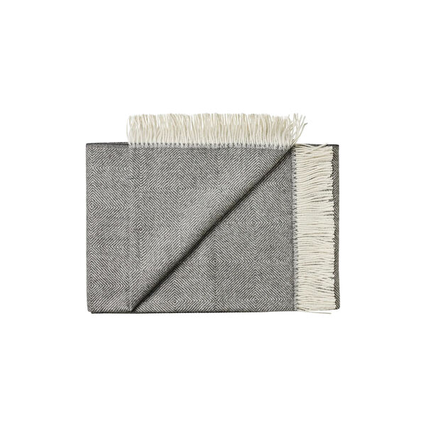 La Paz plaid, 05109 dark grey, Silkeborg Uldspinderi