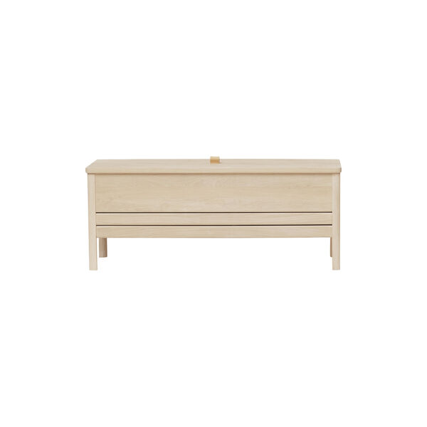 A Line Storage Bench, white oak, Form & Refine