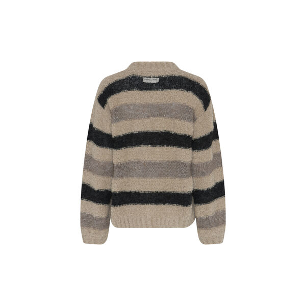 798HMKalira knit sweater, melange stipe, Heartmade