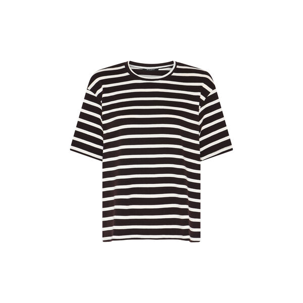IguanuraBBBasic tee, brown stripe, Bruuns Bazaar
