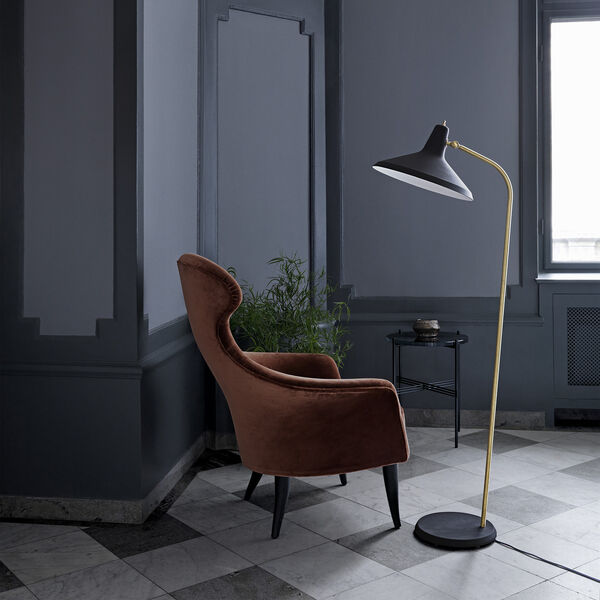 G-10 Floor Lamp, black rough, GUBI