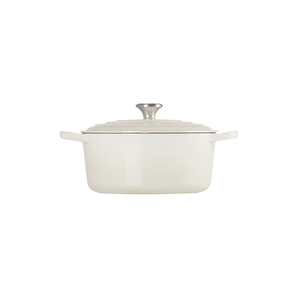 Signature rund st&oslash;bejernsgryde &Oslash; 26 cm, meringue, Le Creuset