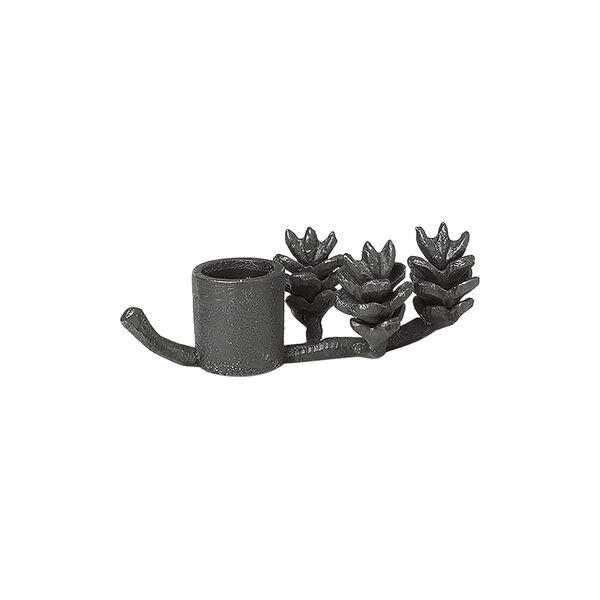 Forest Candle Holder, black brass, Ferm Living