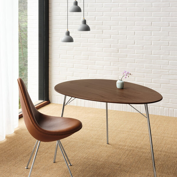 KAISER idell&trade; 6722-P pendel, easy grey/brass, Fritz Hansen