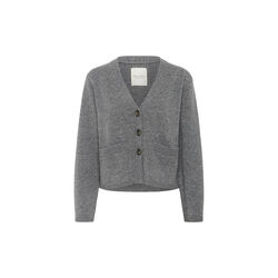 SvevaPW Cardigan, medium grey melange SvevaPW Cardigan, medium grey melange, Part Two