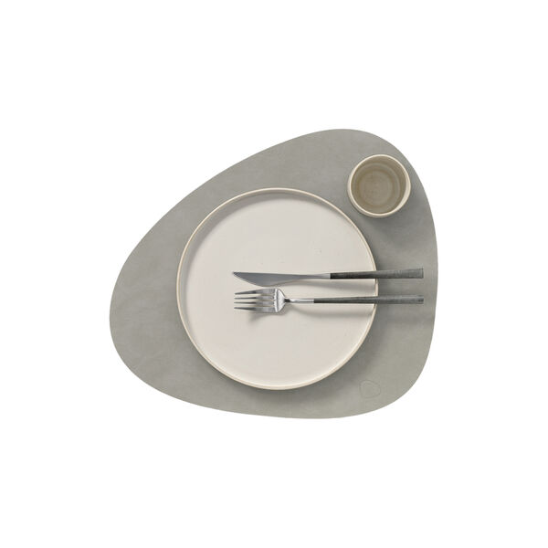 Nupo d&aelig;kkeserviet Curve L, light grey, LIND DNA