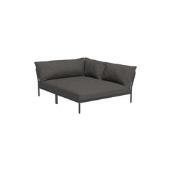 LEVEL2 Cozy højrevendt loungesofa, Basic dark grey, HOUE