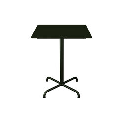 PICO Café Table with 4 Star Base 60x60, olive green, HOUE