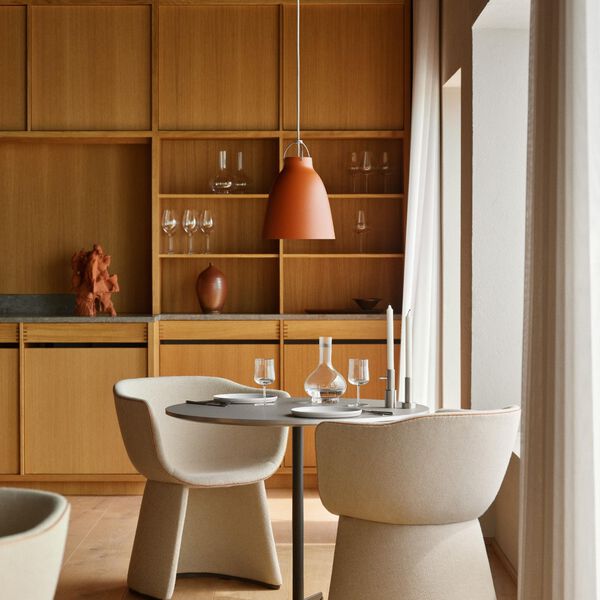 Caravaggio Matt P2 pendel, rusty red, Fritz Hansen