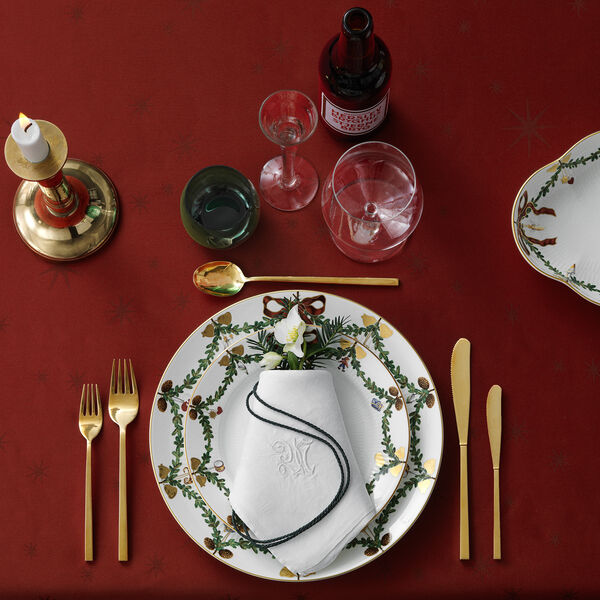 Stjerne Riflet Jul tallerken Ø 19 cm, Royal Copenhagen