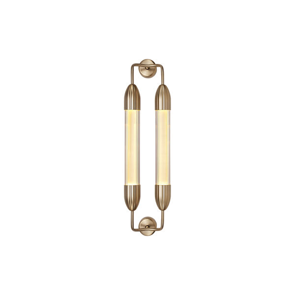Lemon Squeeze Double Wall Lamp, plated brass, UMAGE
