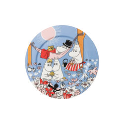 Mumi serveringsfad Familietid, bl&aring;, Moomin Arabia