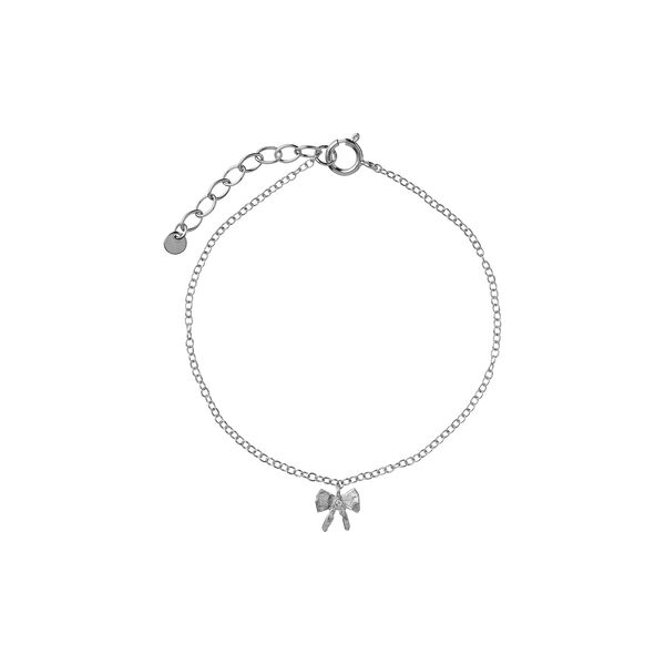 Petit Bow with Stone Bracelet , silver, Stine A Jewelry