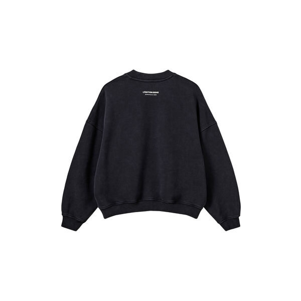 PAROSSW OVERSIZE SWEATSHIRT, washed black, Sofie Schnoor