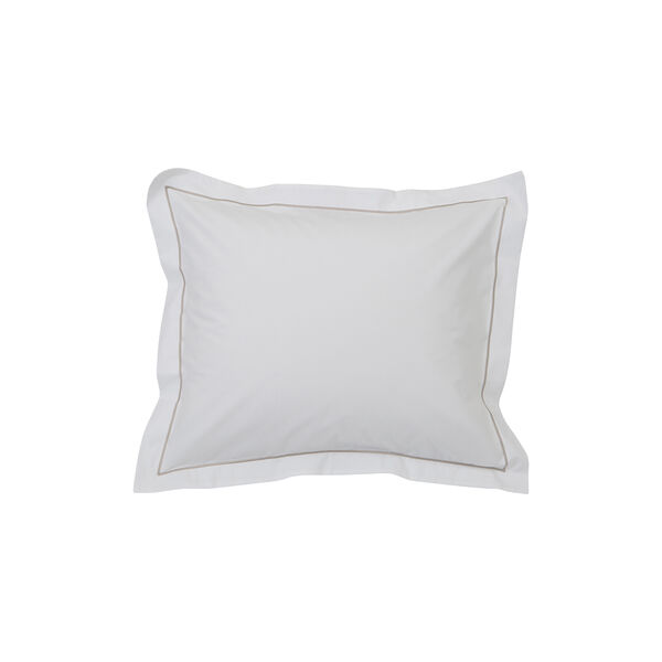 Hotel Percale pudebetr&aelig;k, white/light beige, Lexington