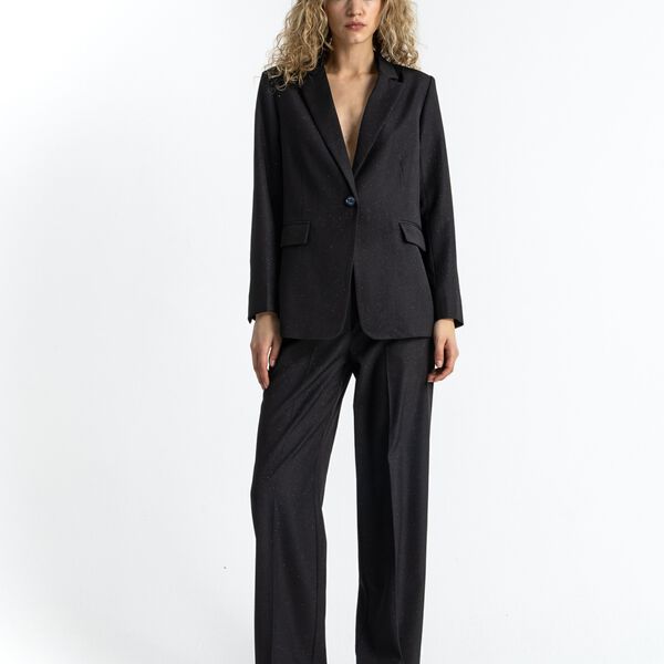 Glitter pants - Petra fit, black, Coster Copenhagen