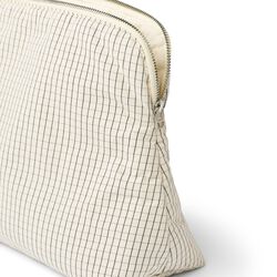 CELIA TOILETTASKE, creme black plaid, Studio Feder