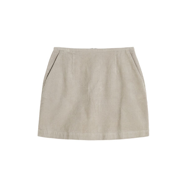 Mini Skirt Corduroy, silver, Aiayu