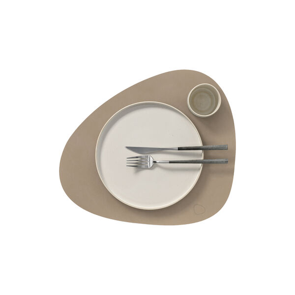 Nupo d&aelig;kkeserviet Curve L, clay brown, LIND DNA