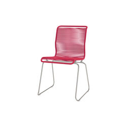 Panton One Dining spisebordsstol, scarlett/steel, Montana Furniture