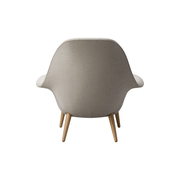 FF1770 Swoon Lounge Chair, Sunniva 717/lakeret eg FF1770 Swoon Lounge Chair, Sunniva 717/lakeret eg, Fredericia Furniture