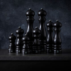 Paris uS saltkværn 18 cm, sort satin, Peugeot