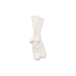 Cotton Rib Socks, white, Aiayu