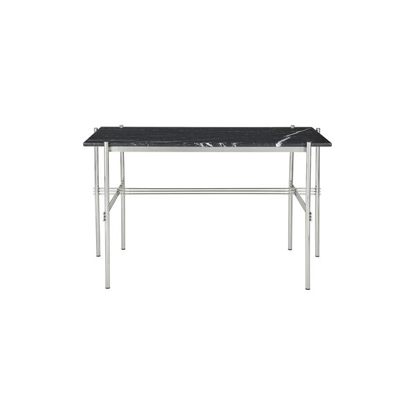 TS Desk, black marquina marble/steel, GUBI